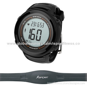 Watch with heart rate monitor